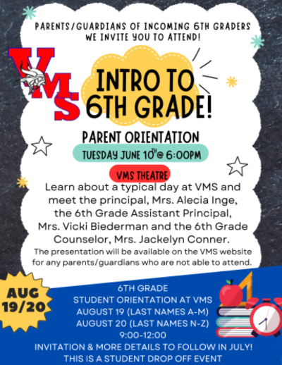  6th Grade Open House 2025